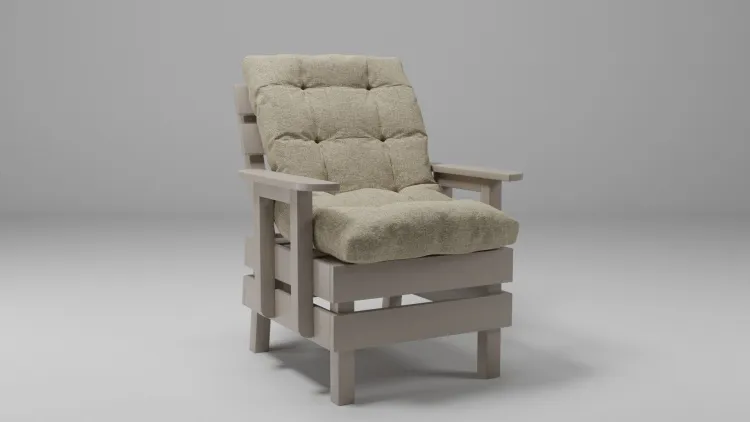 Кресло деревянное мягкое Savushka Type-D