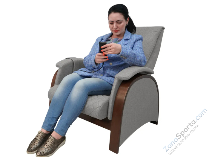 Кресло-качалка (маятник) с массажем Fujimo Balance 2 F2004 TOF Серый