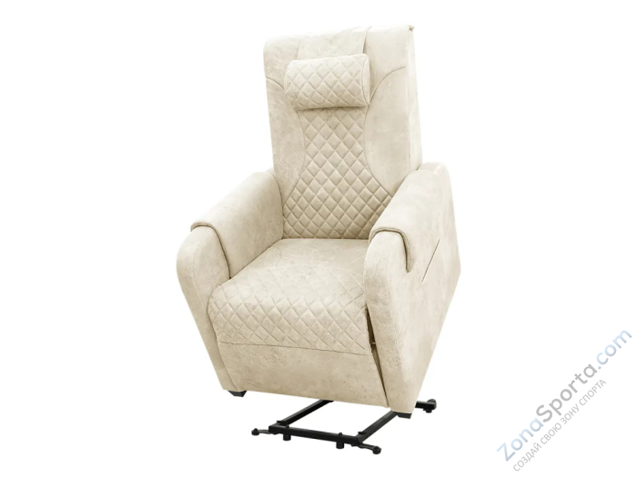 Кресло-реклайнер электрический с подъемом и массажем Fujimo Lounge Up F7003 FLFL Ваниль