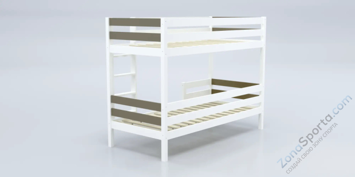 Кровать детская двухъярусная Савушка-01 90х180 Shiitake (бежевый)