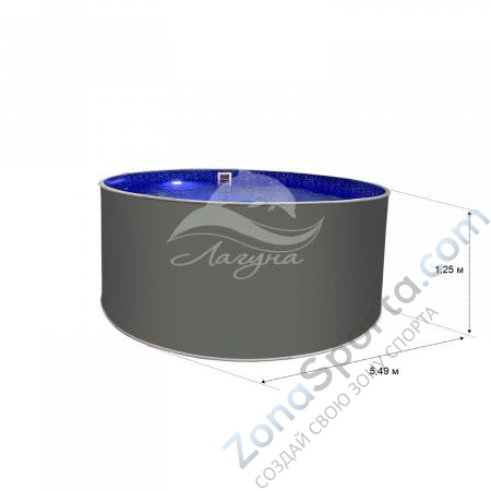 Круглый бассейн Лагуна ТМ240 5,49 х 1,25 м Круглый бассейн Лагуна ТМ240 5,49 х 1,25 м