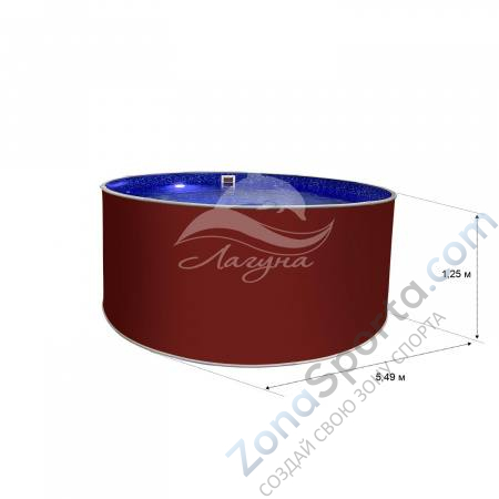 Круглый бассейн Лагуна ТМ240 5,49 х 1,25 м Круглый бассейн Лагуна ТМ240 5,49 х 1,25 м