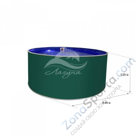 Круглый бассейн Лагуна ТМ240 5,49 х 1,25 м Круглый бассейн Лагуна ТМ240 5,49 х 1,25 м