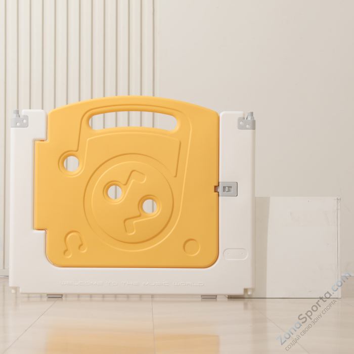 Манеж Unix Kids Supreme Music 200x200 Yellow