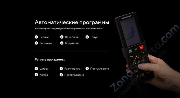 Массажное кресло Ergonova Organic 2 Black