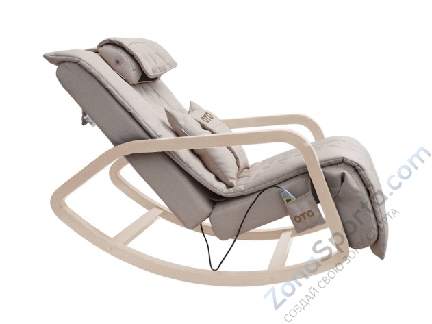 Массажное кресло-качалка Oto Grand Life OT2007 латте (Рогожка)