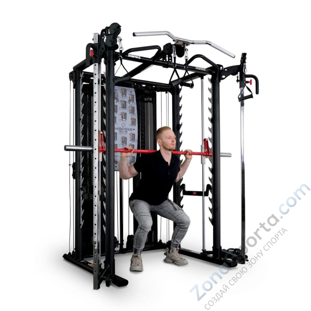 Машина Смита с грузоблоками и турником Inspire SCS