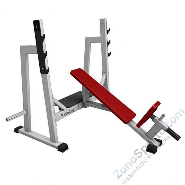 Наклонная скамья для жима лежа со стойками Iron King IK 105 (1720*1820*1350) Наклонная скамья для жима лежа со стойками Iron King IK 105 (1720*1820*1350)
