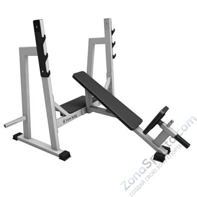 Наклонная скамья для жима лежа со стойками Iron King IK 105 (1720*1820*1350) Наклонная скамья для жима лежа со стойками Iron King IK 105 (1720*1820*1350)