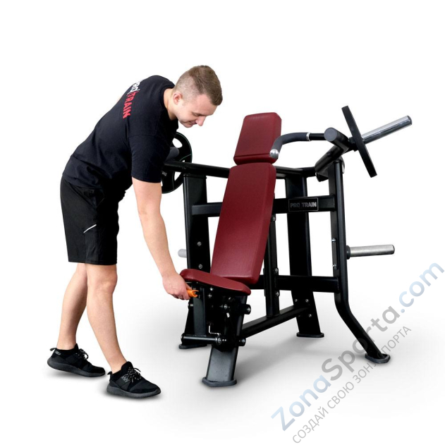 Плечевой жим сидя на свободных весах Protrain T8-605 Плечевой жим сидя на свободных весах Protrain T8-605