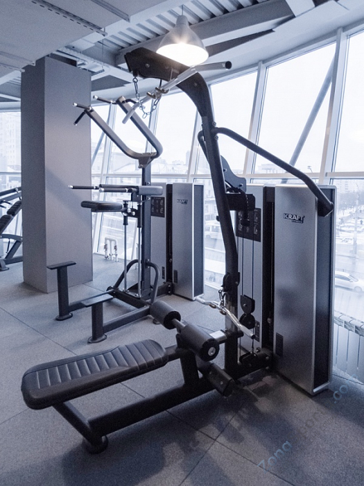 Силовой тренажер Тяга сверху/гребля сидя Kraft Fitness KFDXPSR