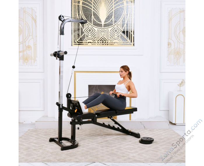 Скамья с вертикальной и горизонтальной тягой DFC Powertec