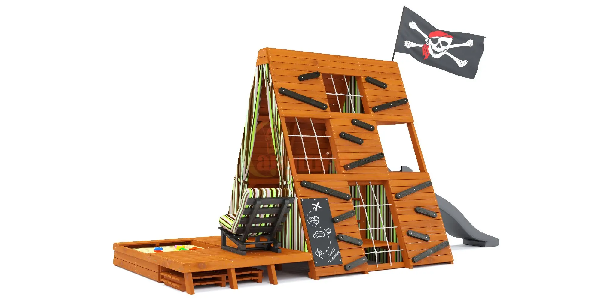 Спортивный домик Савушка База-4 с креслом