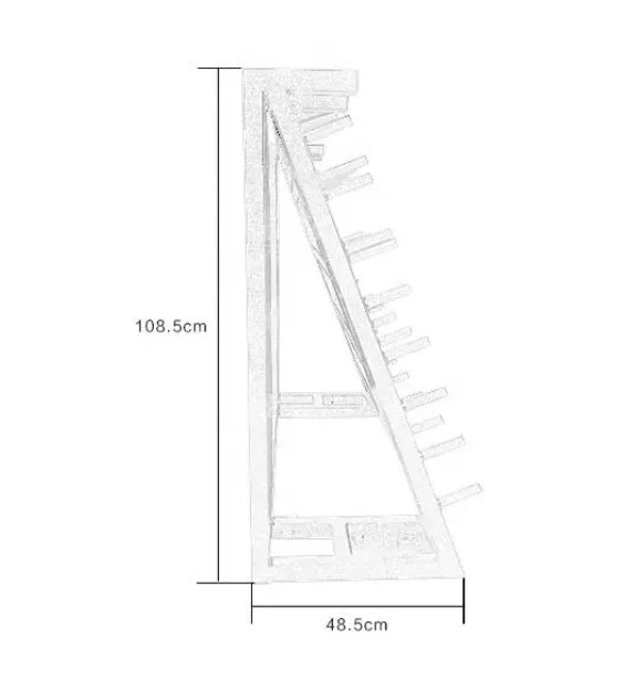 Стойка для памп-штанг на 20 наборов OKPRO OK0019