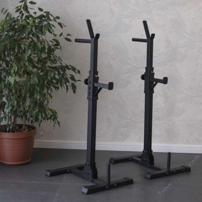 Стойка для штанги универсальная домашняя DEXsport ASD-0140-JAX Стойка для штанги универсальная домашняя DEXsport ASD-0140-JAX