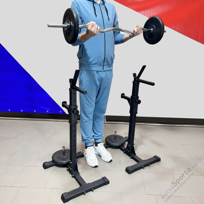 Стойка для штанги универсальная домашняя DEXsport ASD-0140-JAX Стойка для штанги универсальная домашняя DEXsport ASD-0140-JAX