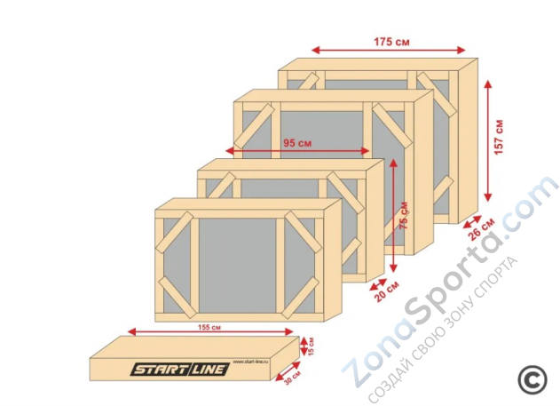 Теннисный стол Start Line City Strong Outdoor