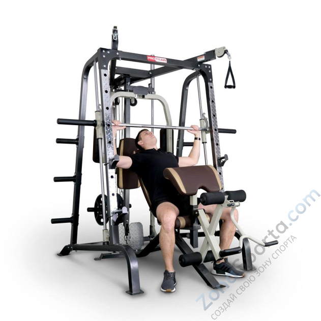 Многофункциональная силовая станция на свободных весах Protrain LM008