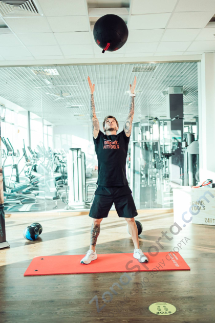 Тренировочный мяч Original FitTools Wall Ball Deluxe 10 кг Тренировочный мяч Original FitTools Wall Ball Deluxe 10 кг