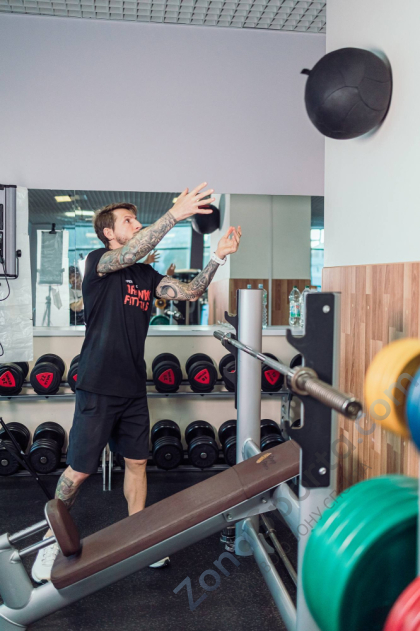 Тренировочный мяч Original FitTools Wall Ball Deluxe 10 кг Тренировочный мяч Original FitTools Wall Ball Deluxe 10 кг