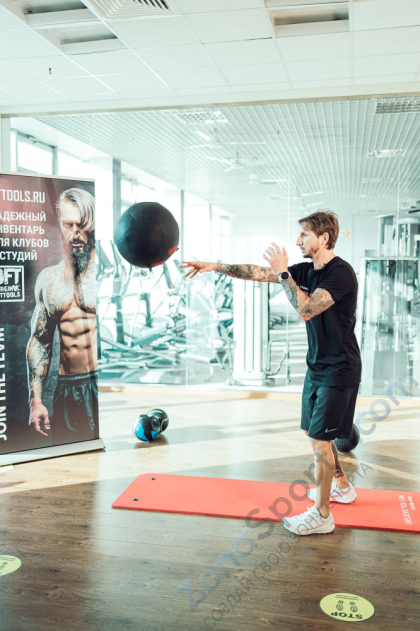 Тренировочный мяч Original FitTools Wall Ball Deluxe 10 кг Тренировочный мяч Original FitTools Wall Ball Deluxe 10 кг