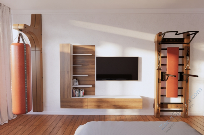 Узкая шведская стенка расширенной комплектации Desire Eco S Plus