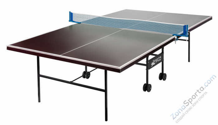 Влагостойкий теннисный стол Sport Play Goplay (коричневый)