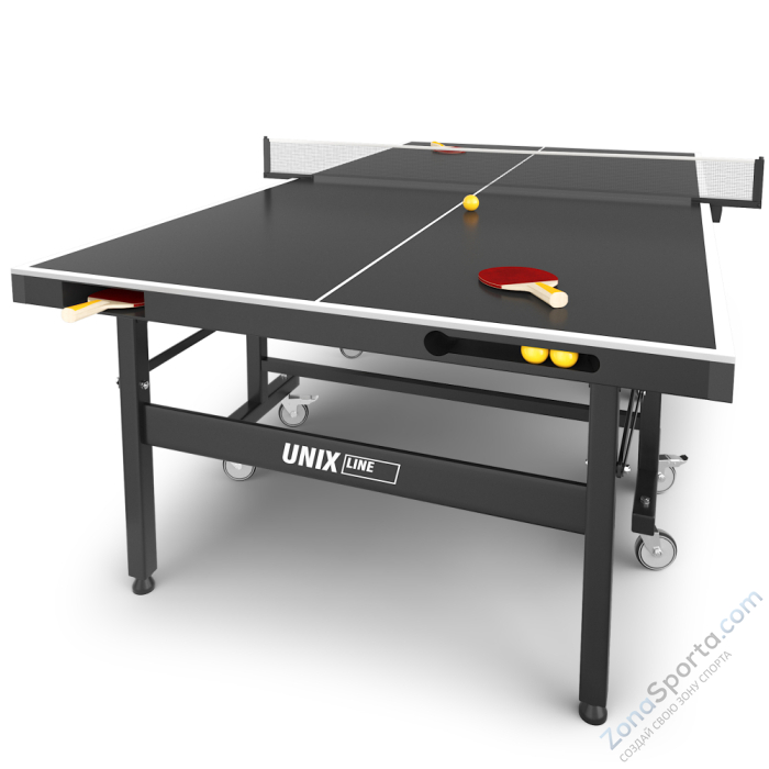 Всепогодный теннисный стол Unix Line Extra Outdoor 6 mm ACP (Black)