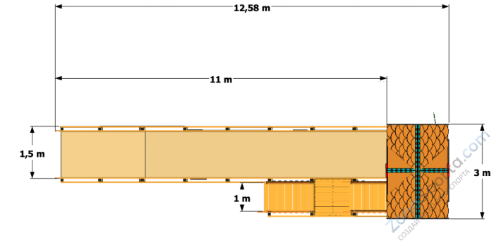 Зимняя горка Волшебная зима 1