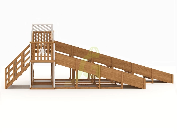 Зимняя горка IgraGrad Snow Fox скат 8 и 5 м мод.3