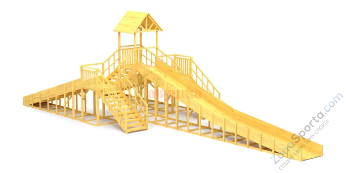 Зимняя горка Савушка Зима Wood 11