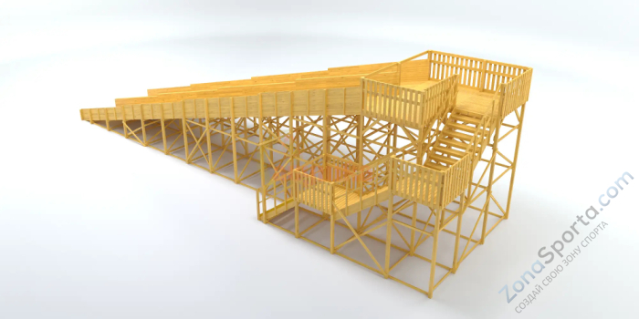 Зимняя горка Савушка Зима Wood-12