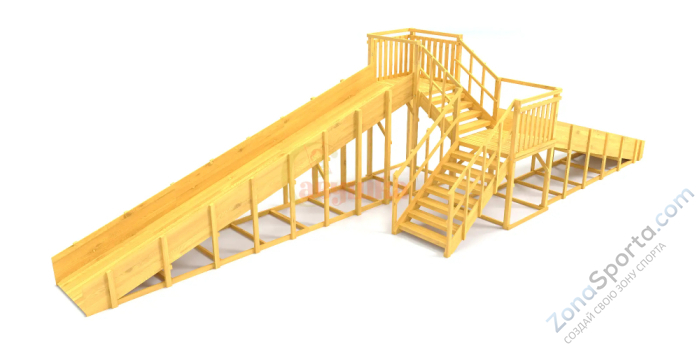 Зимняя горка Савушка Зима Wood-7/1