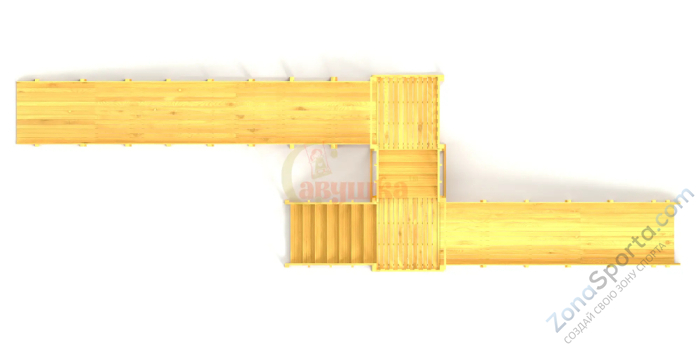 Зимняя горка Савушка Зима Wood-7/1