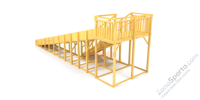 Зимняя горка Савушка Зима Wood-8