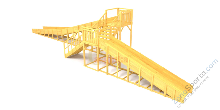 Зимняя горка Савушка Зима Wood-9/1