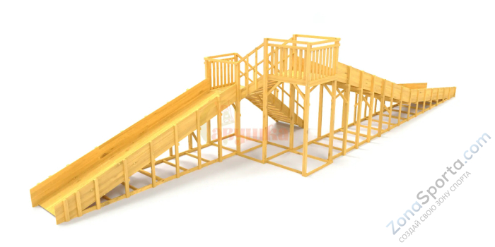 Зимняя горка Савушка Зима Wood-9/1