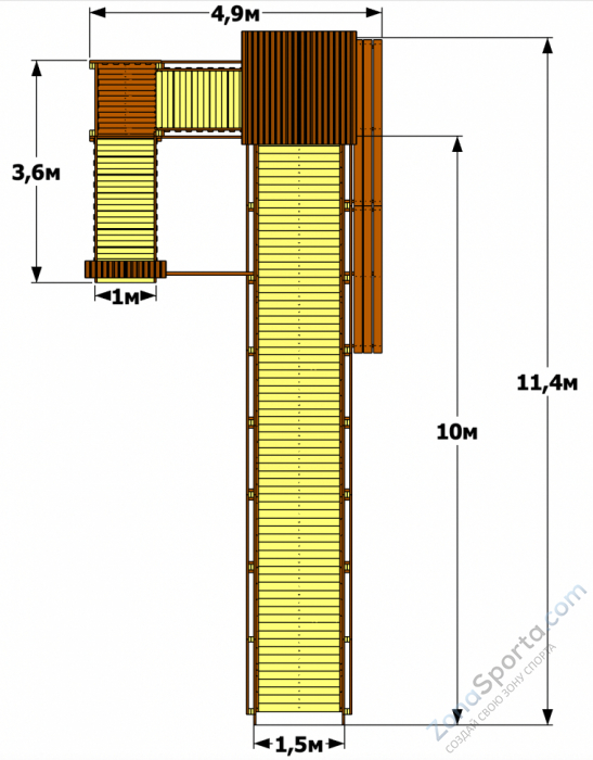 Зимняя горка Snow Crystal 3