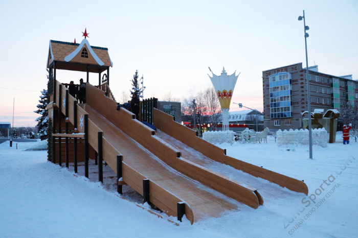 Зимняя горка Волшебная зима 3